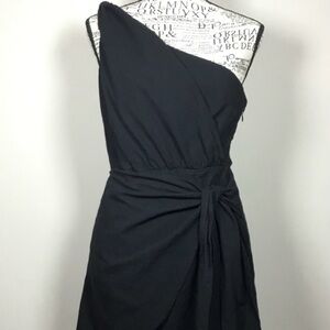 Lillusory Black Wrap-Style Women’s Dress